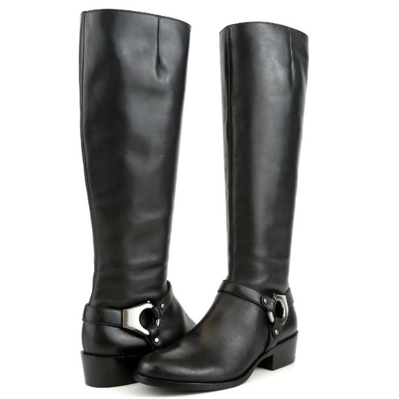 VIA SPIGA Kacey  Leather Riding Boots - Picture 1 of 10